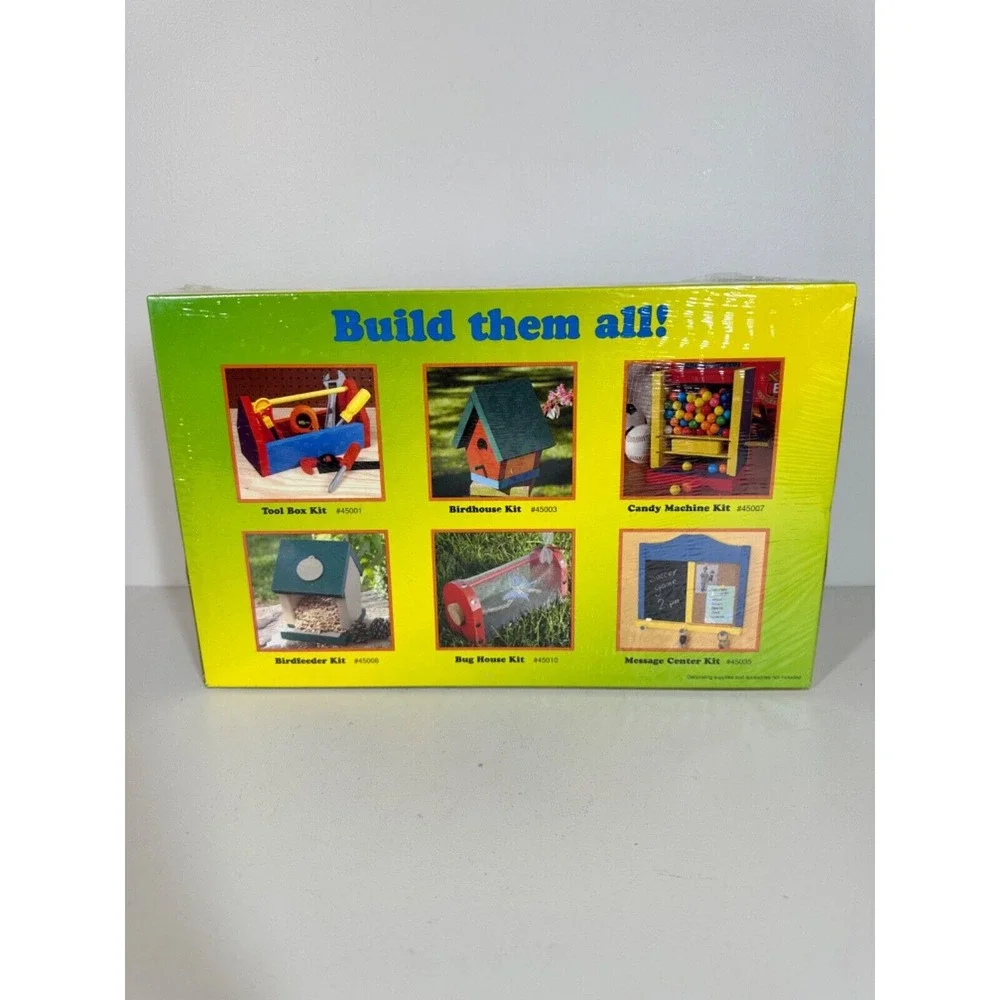 Kid's‎ Wood Shop Tool Box Kit Made in the USA by Demis Products Craft Building
